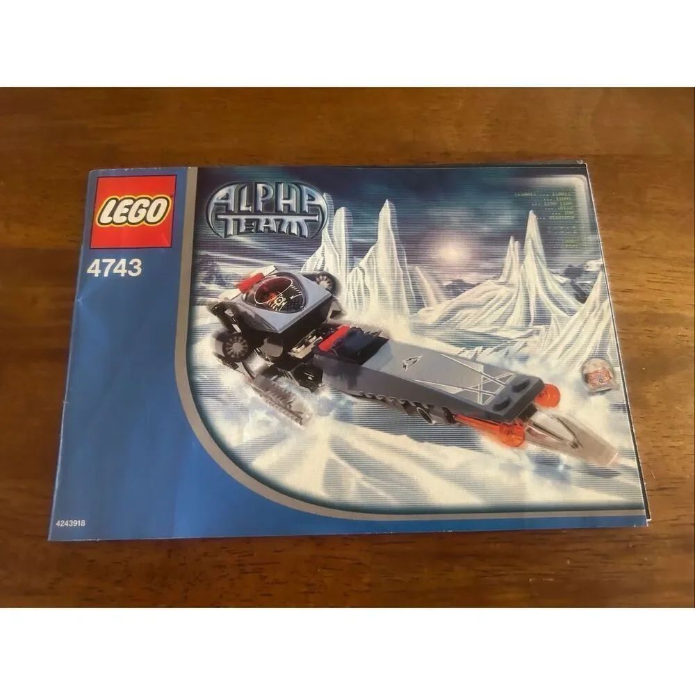 Lego Alpha Team Mission Deep Freeze Ice Blade #4743 Instruction MANUAL ONLY (602